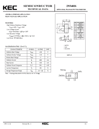 Datasheet 2N5401S производства KEC